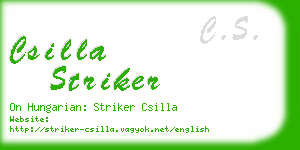 csilla striker business card